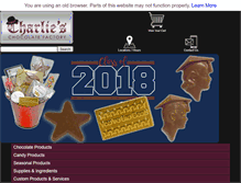 Tablet Screenshot of charlieschocolatefactory.com